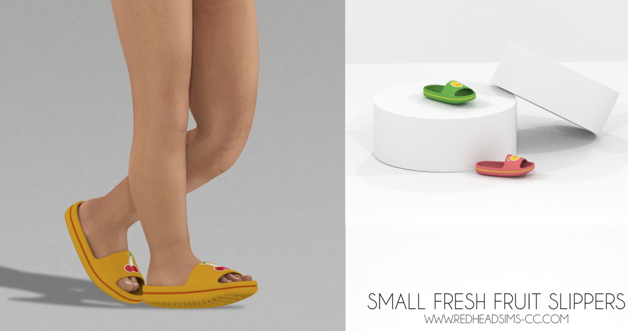 Small Fresh Fruit Slippers from Red Head Sims
