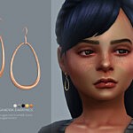 Sandra earrings sims 4 cc