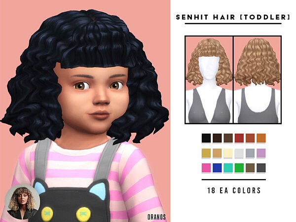 Senhit Hair Toddlers sims 4 cc