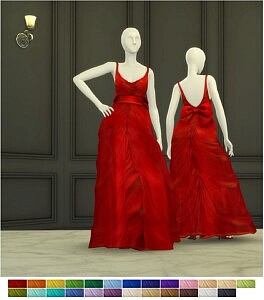 Shape With Bow Gown sims 4 cc