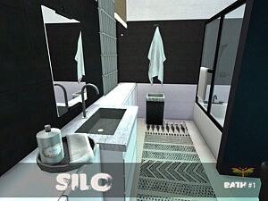 Silo Bath One sims 4 cc