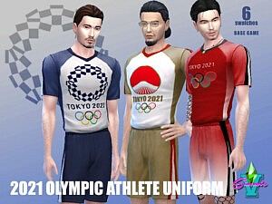 SimmieV 2021 Olympic Athlete sims 4 cc