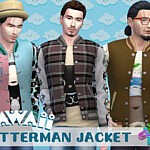 SimmieV Kawaii Letterman Jacket sims 4 cc