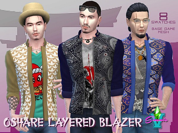 Oshare Layered Blazer v2 by SimmieV from TSR