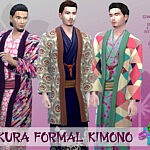 SimmieV Sakura Formal Kimono sims 4 cc
