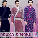 SimmieV Sakura Kimono sims 4 cc
