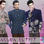 SimmieV Sakura Outfit sims 4 cc