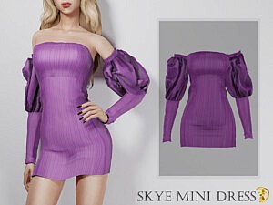 Skye Mini Dress sims 4 cc