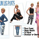 Slim Leg Jeans sims 4 cc