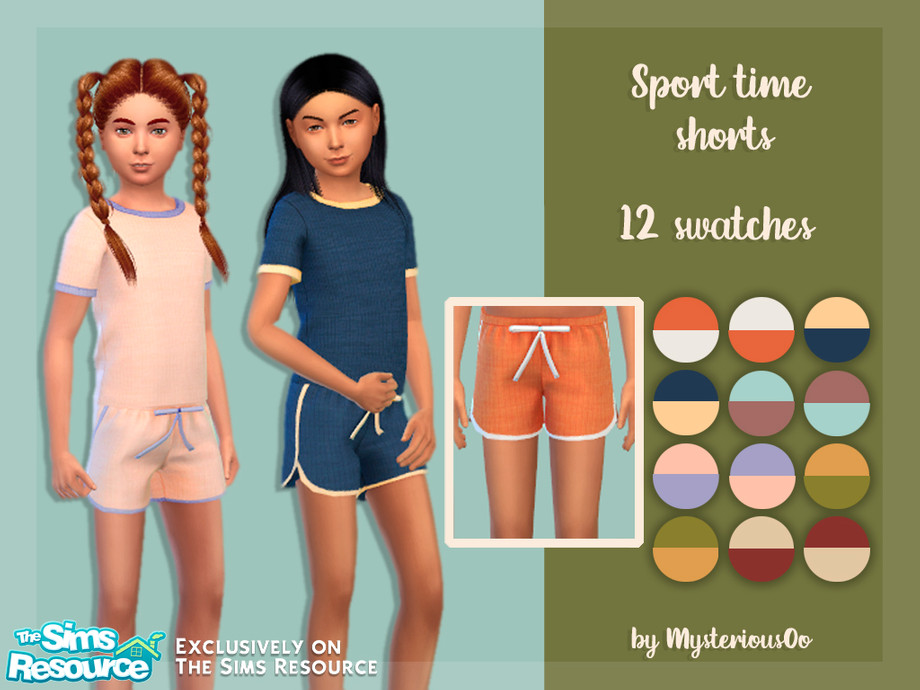 Sport Time Shorts By Mysteriousoo From Tsr • Sims 4 Downloads