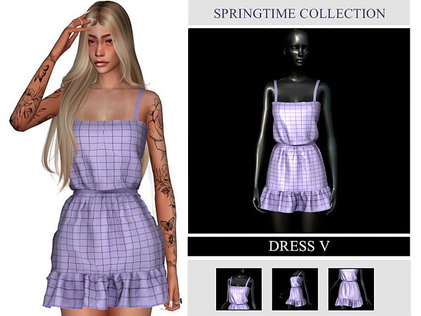 SpringTime Collection Dress V sims 4 cc
