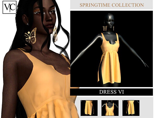 SpringTime Collection Dress VI sims 4 cc