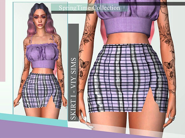 SpringTime Collection Skirt I by Viy Sims from TSR