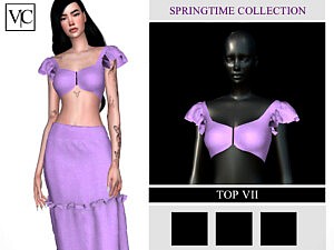 SpringTime Collection Top VII sims 4 cc