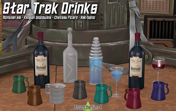 Star Trek Drinks from Around The Sims 4