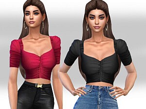 Stylish Casual Blouses sims 4 cc