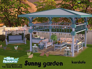 Sunny garden sims 4 cc