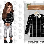 Sweater C377 sims 4 cc