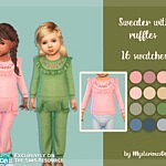 Sweater with ruffles sims 4 cc