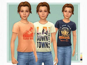 T Shirt Collection for Boys P20 sims 4 cc