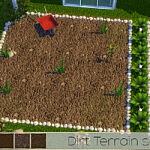 TX Dirt Terrain Set sims 4 cc