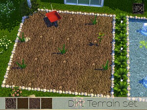 TX Dirt Terrain Set sims 4 cc