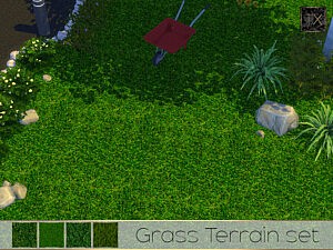 TX Grass Terrain Set sims 4 cc