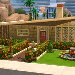 The El Dorado Mid Century Modern Home sims 4 cc