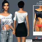 Tied Shirt sims 4 cc