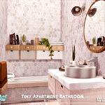 Tiny Apartment Bathroom sims 4 cc
