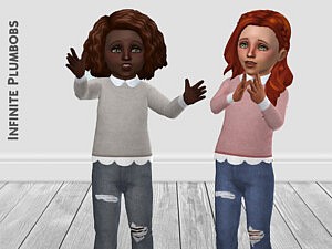 Toddler Collared Jumper sims 4 cc