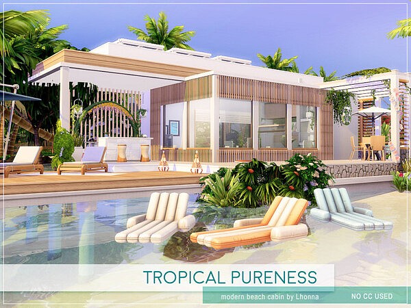 Tropical Pureness House sims 4 cc