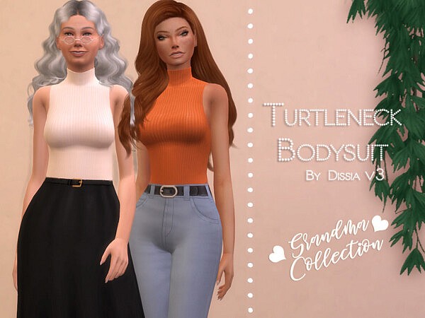 Turtleneck Bodysuit v3 by Dissia from TSR