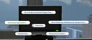 University Application Overhaul sims 4 cc