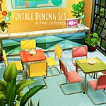 Vintage Dining Set sims 4 cc