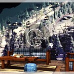 Winter Breeze Mural sims4 cc