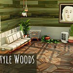 Wood Walls and Floors sims 4 cc