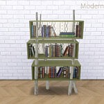 Woodlands Bookshelve sims 4 cc
