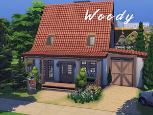 Woody House sims 4 cc