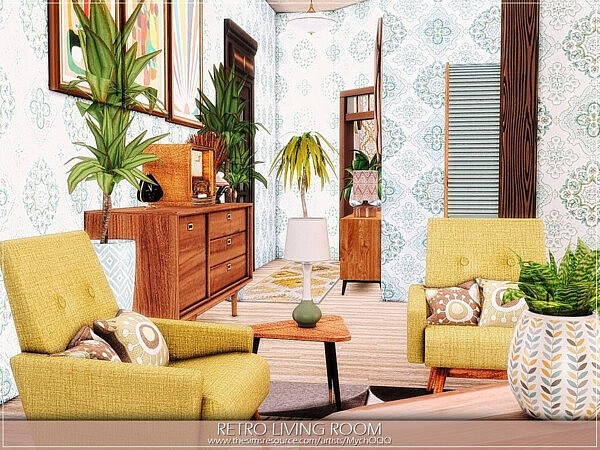 Retro Living Room by MychQQQ from TSR