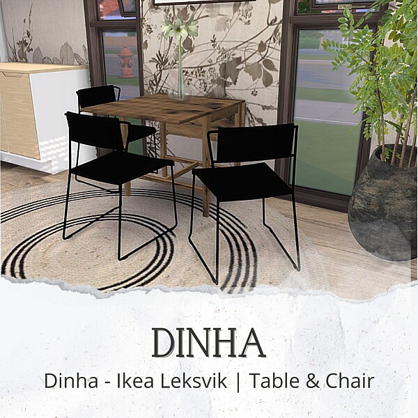 Leksvik table and Chair from Dinha Gamer