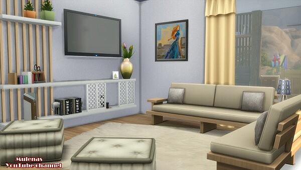 Light modern house from Sims 3 by Mulena