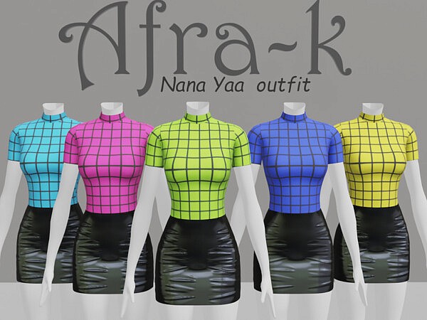 Nana Yaa outfit by akaysims from TSR