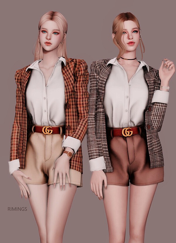 Vintage Jacket, Blouse and Short Pants from Rimings