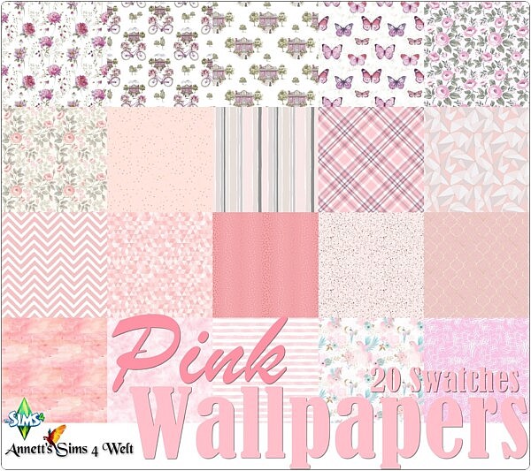 Pink Livingroom Collection from Annett`s Sims 4 Welt