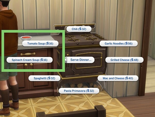 Custom Food Interactions Updated by TheFoodGroup from Mod The Sims