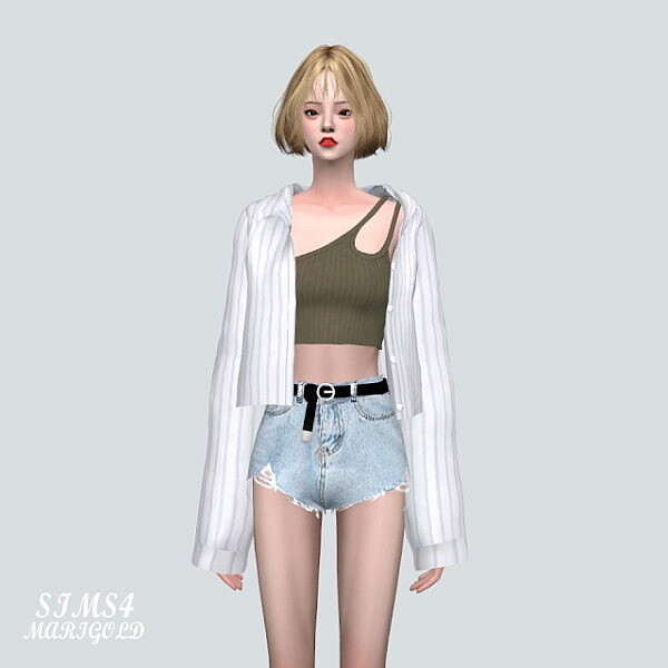 O Shirts With U Cop Top V2 from SIMS4 Marigold