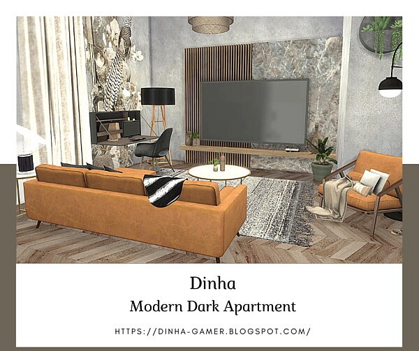 Modern Dark Apartment from Dinha Gamer