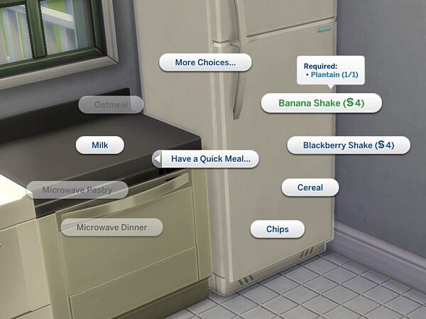 Custom Food Interactions Updated by TheFoodGroup from Mod The Sims