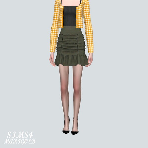 F Shirring Mini Skirts from SIMS4 Marigold